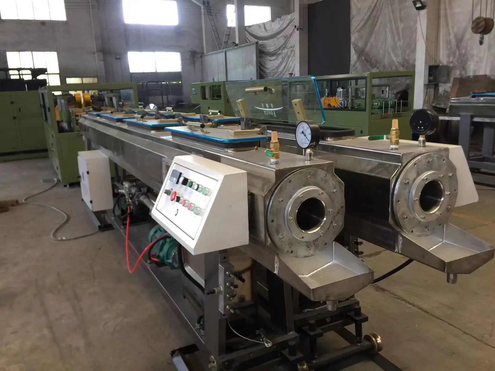 Fosita 16-32mm Two Cavity  PVC Plastic Electric Conduit Pipe Extrusion Making Machine Fully Automatic