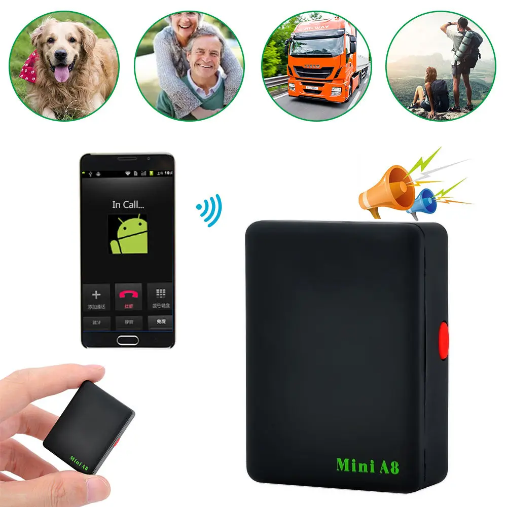 Car child GPS Tracker system Locator Anti-lost Real-time Positioning Tracking Device Mini A8 tracker gps autonomie long Locator