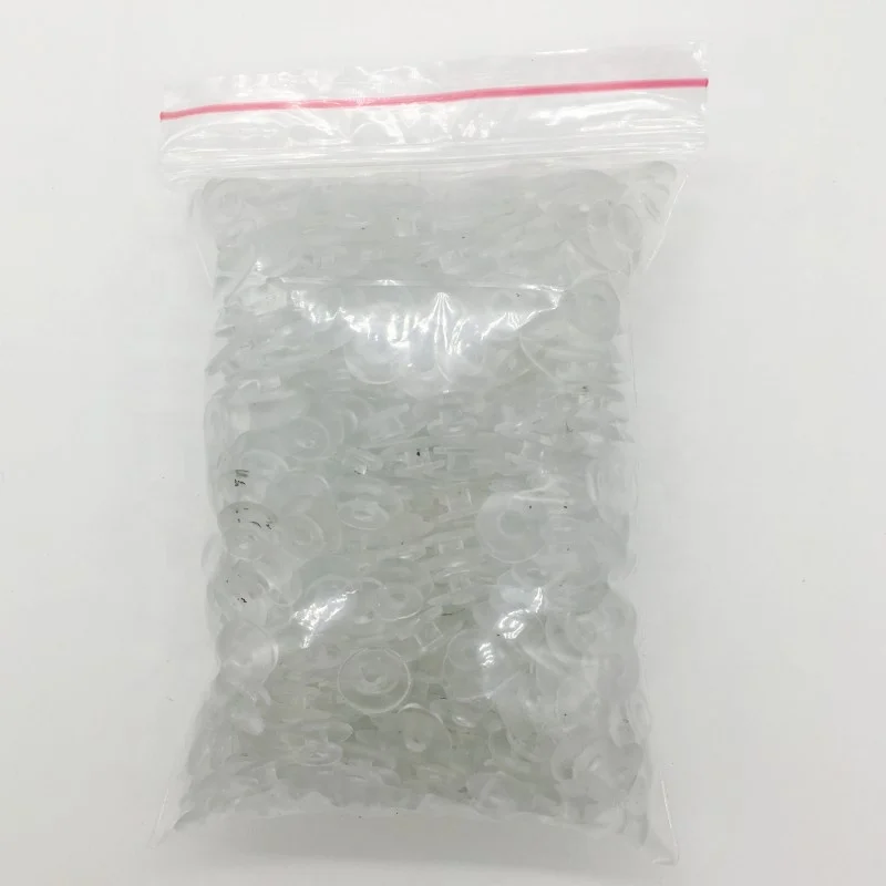 Wholesale Plastic Button Transparent Buckles Parts Accessories Fit for DIY Clog Shoe Charms