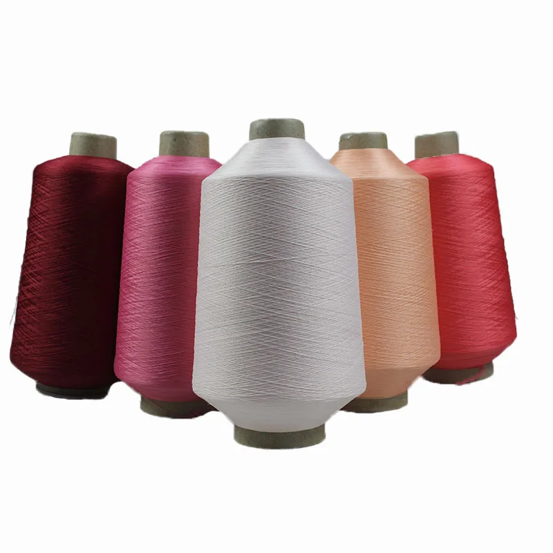 PA 6 Seamless 50D/24f Nylon 6 DTY Lace Fiber S Z Textured Twist Raw Filament Fancy Yarn for Sewing and Weaving