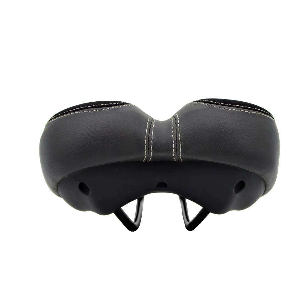 Black & Gray Bike Saddle Duel Density Reactive GEL Soft Seat