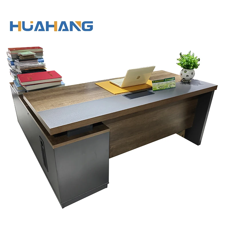 High cost performance L Shaped Desk Set CEO Office Furniture Desk Chair Executive Desks