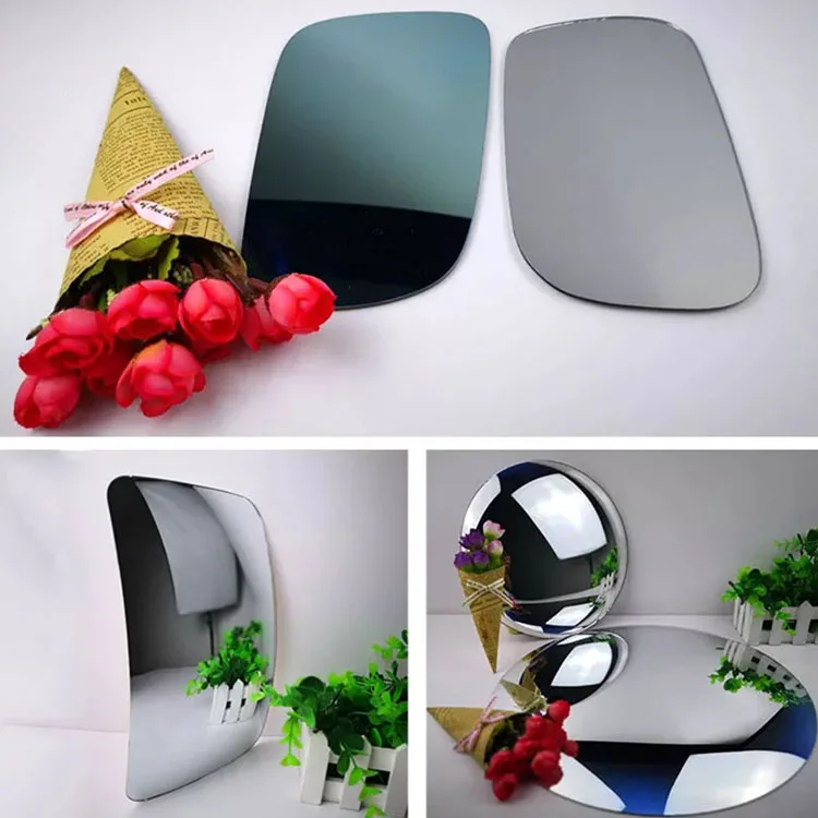 Professionally produced square convex concave mirror aluminum chrome convex car side mirror