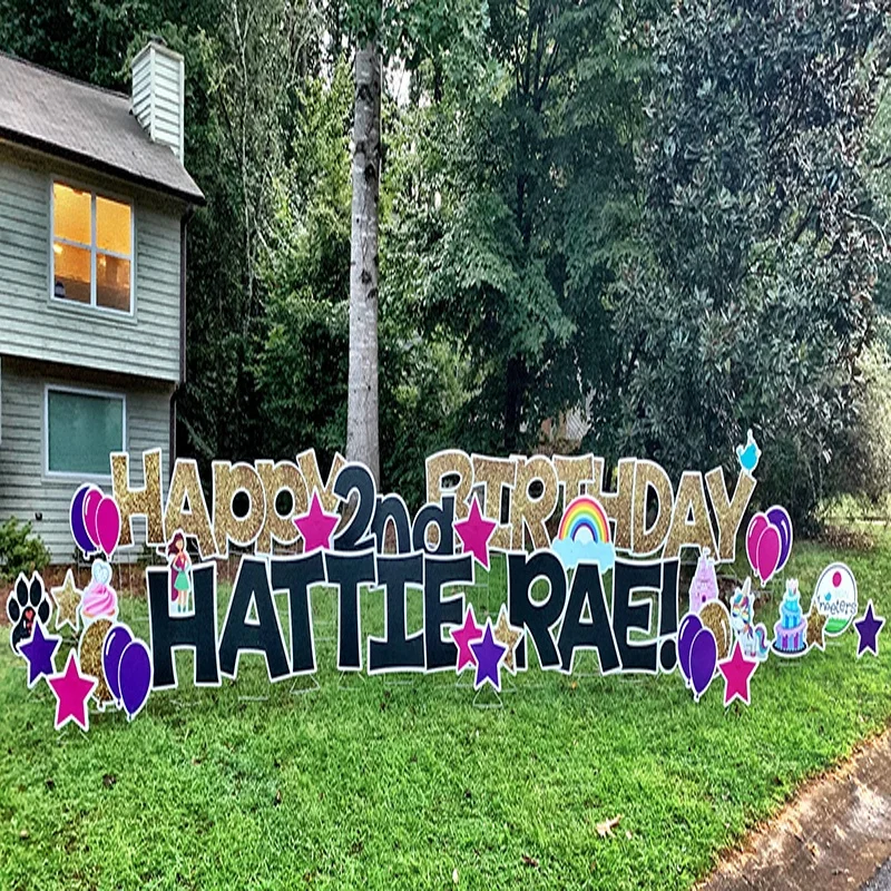 Outdoor Coroplast Advertising Yard Signs Real Estate Direction Signs Open House Arrow Signs With H Frames