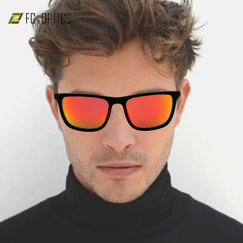 fashion Retro Shield Visor Style Tr90 Oversized Sunglass 2022 2022 FC Flat Top Square Vintage Fashion Sunglasses Polarized Fashion Shape