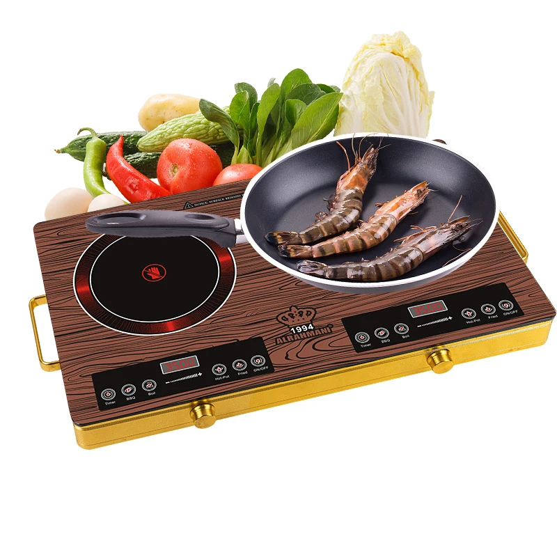 High Quality Wholesale Cheap Two Eye Cooker Double Induction Cooktop Double Burner Halogen Ceramic Cooktops