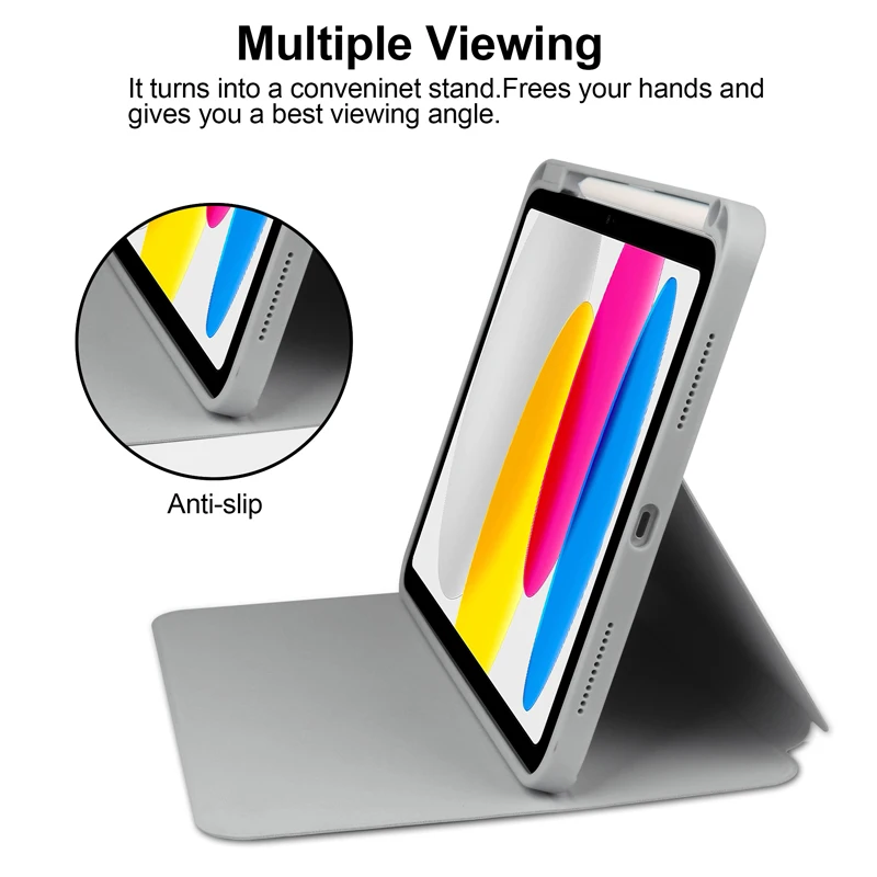 2024 New Tablet Case for 10 inch Lightweight Foldable Tablet  Case For Ipad Case