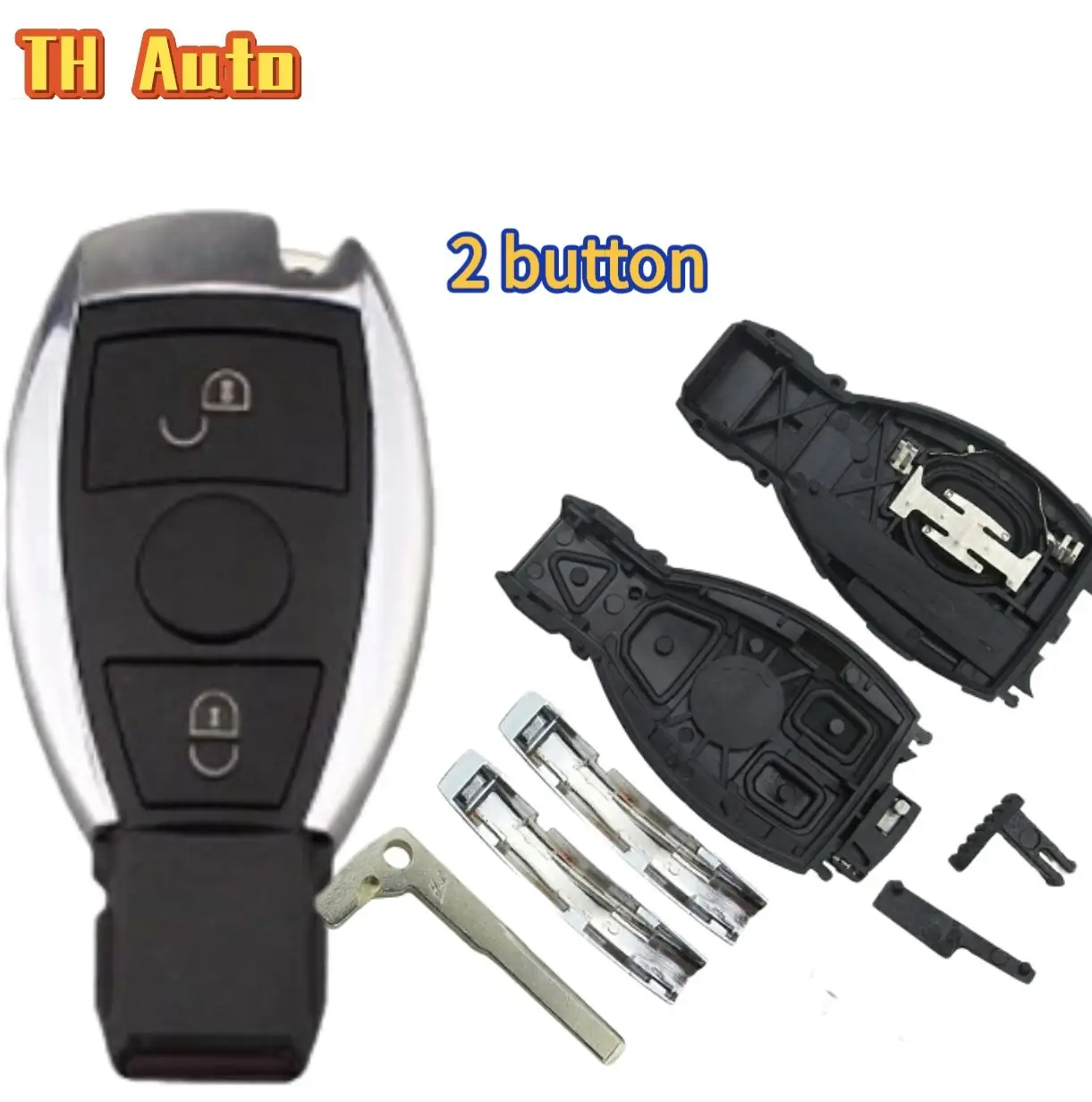 free shipping 2 button Replacement Shell Smart Remote Key Case for Mercedes-Benz BGA CLS CLK CLA SLK  2 button Replace