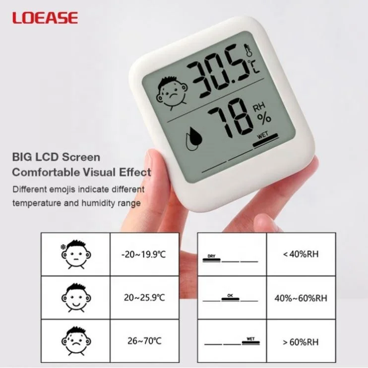 Mini Wireless Digital Barometer Meter Humidity Gauge Thermometer And Hygrometer Indoor Temperature
