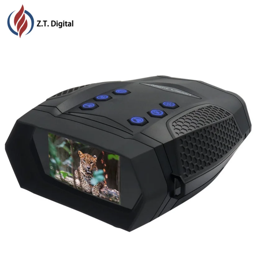 4K Video Camera Low Light Full Color Night Vision Binoculars 40MP Photo NVG Total Darkness 600 Meters Infrared Night Vision