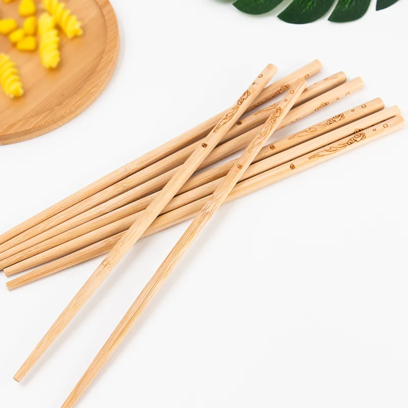 Green bamboo disposable party wholesale, custom chopsticks reusable chopsticks Japanese sushi bamboo chopsticks
