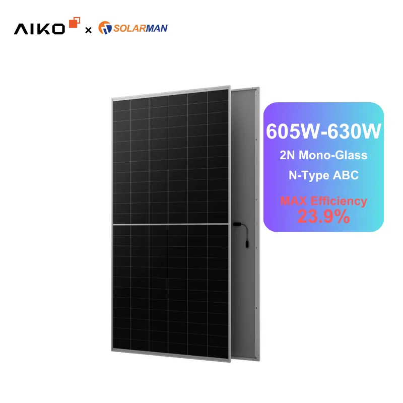 AIKO COMET 2N моностеклянная 605W-630W солнечная панель для домашнего использования настенная внутренней стены