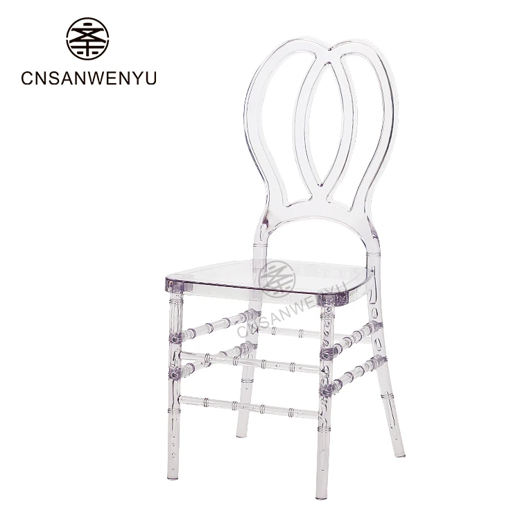 wholesale Wedding Chairs Nordic Light Luxury Acrylic Dining Chairs Transparent wedding dine Chair For Event Party