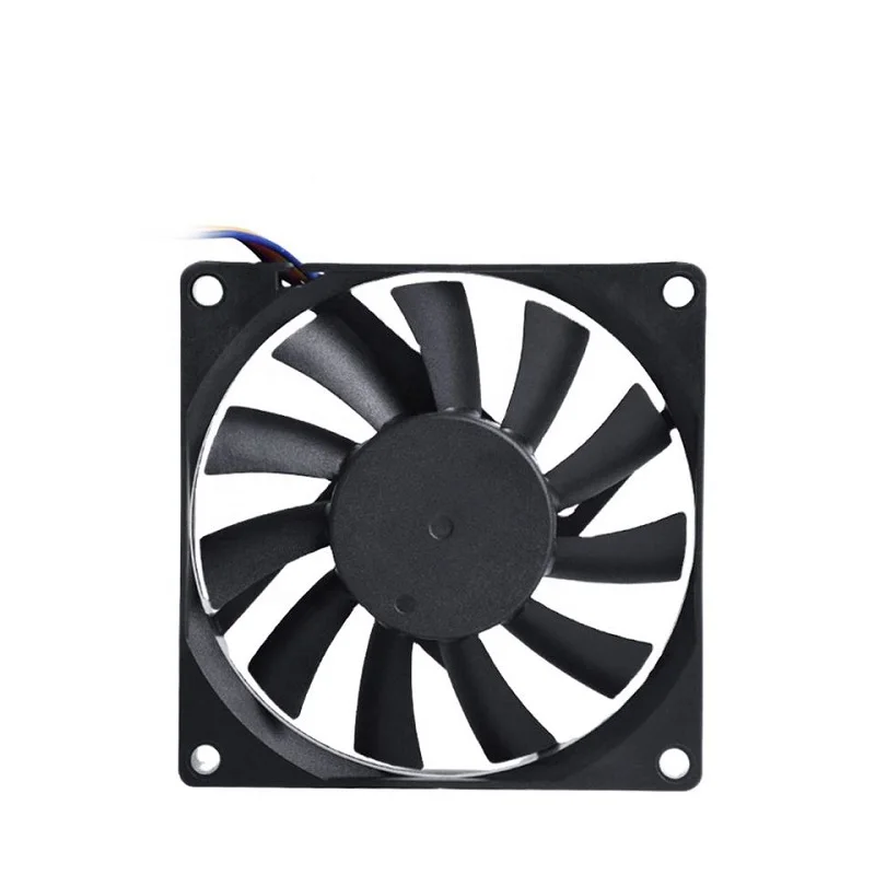 80 мм DC 12 В 2Pin ПК корпус компьютера Вентилятор 80x80x15 мм 3-дюймовый шариковый подшипник Silent 12 В 24 В Dc осевой вентилятор