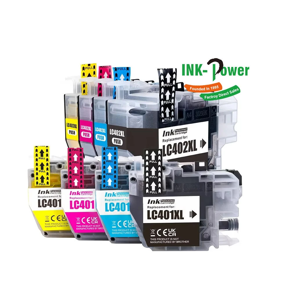LC401 LC401XL LC402 LC402XL LC411 LC411XL LC412 LC412XL LC421 LC421XL LC422 LC422XL LC462 Compatible Ink Cartridge for Brother