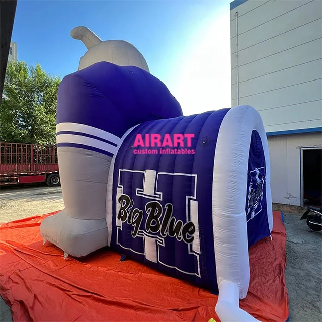 Teenager Sports Event Inflatable Sport Tunnel, Inflatable Football Tunnel, Customized Inflatable Bulldog Tunnel