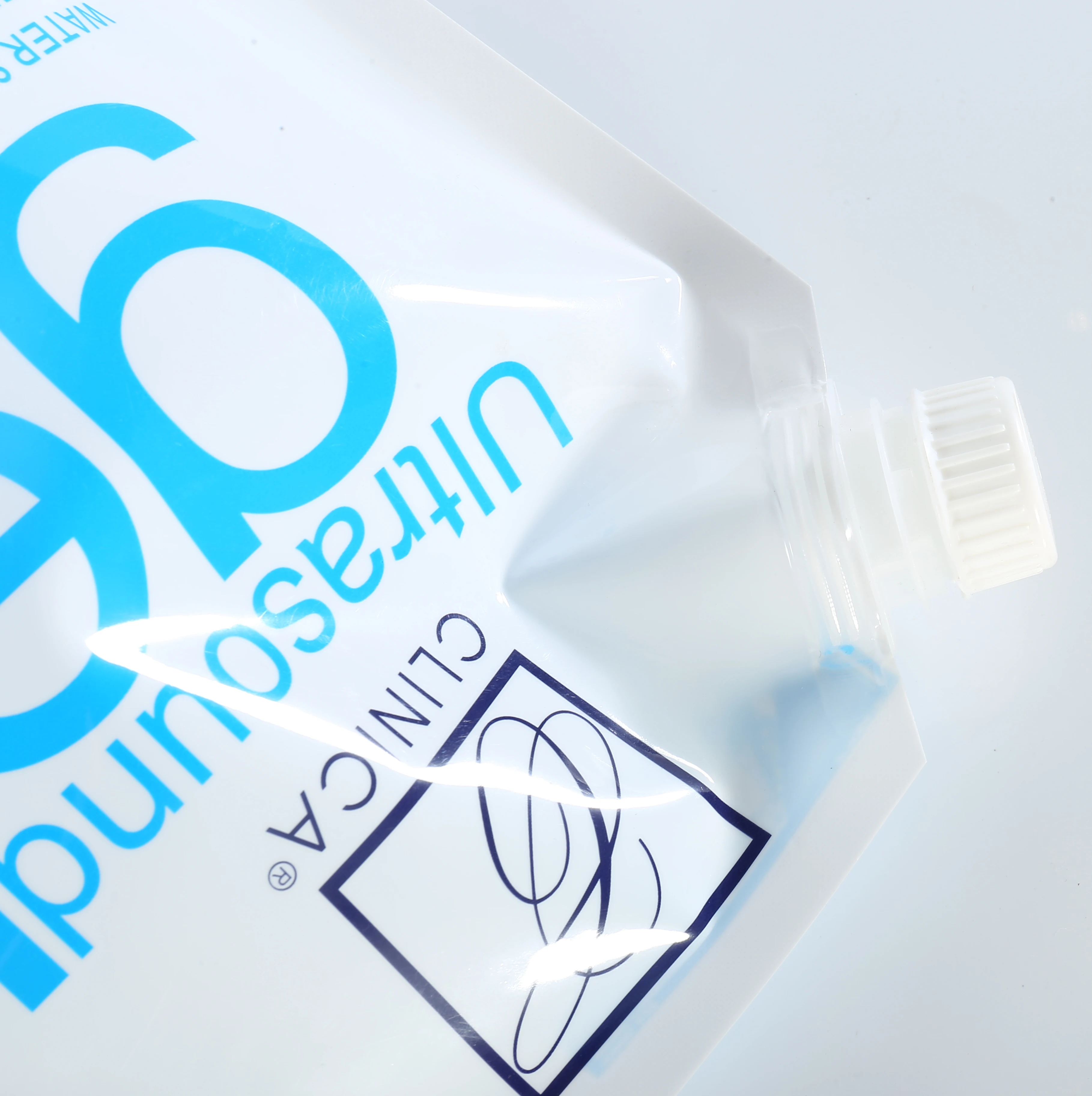 5 литров связывающий агент пластичный упаковывать стоьте вверх мешок для медицинских CE-GEL ультразвуковой связующая среда гель с ручкой