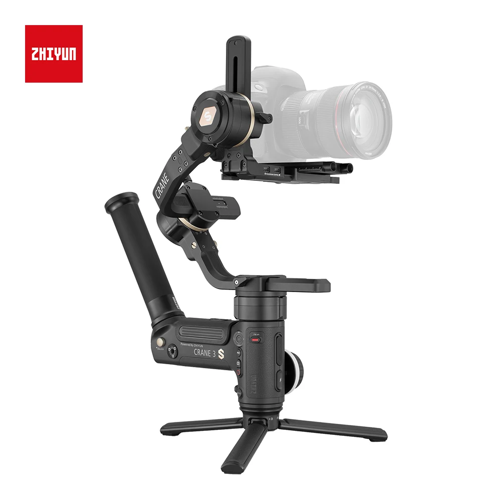  3-осевой Ручной Стабилизатор ZHIYUN Crane 3S-E/Crane 3S с полезной нагрузкой для видеокамеры DSLR стабилизатор Nikon Canon Sony vs DJI RONIN
