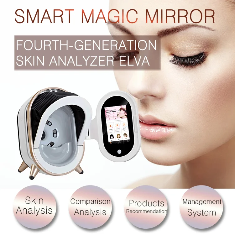 Most Popular 3D Skin Diagnostics Device Facial Analysis Tester Scanner Face Camera Magic Mirror Skin Analyzer Machine
