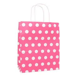 Luxurious Mini Red Paper Eco Friendly Retail Thank You Gift Hand Bags With Handles For Party Favors