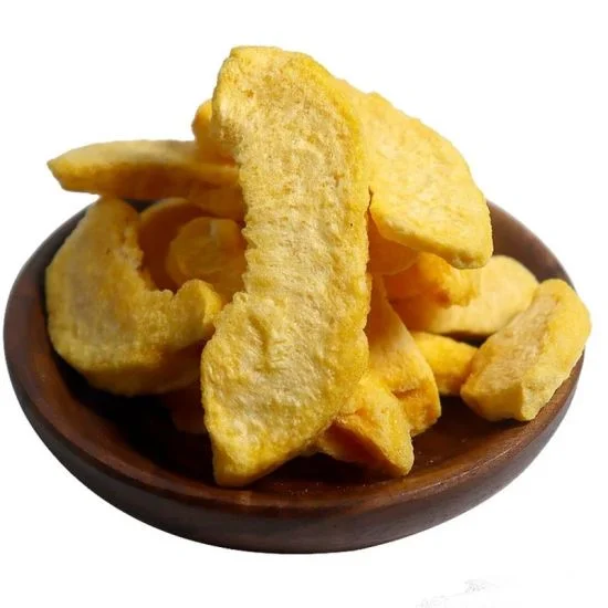 Китайские натуральные замороженные фрукты хрустящие желтые ломтики персика снэки пищевые