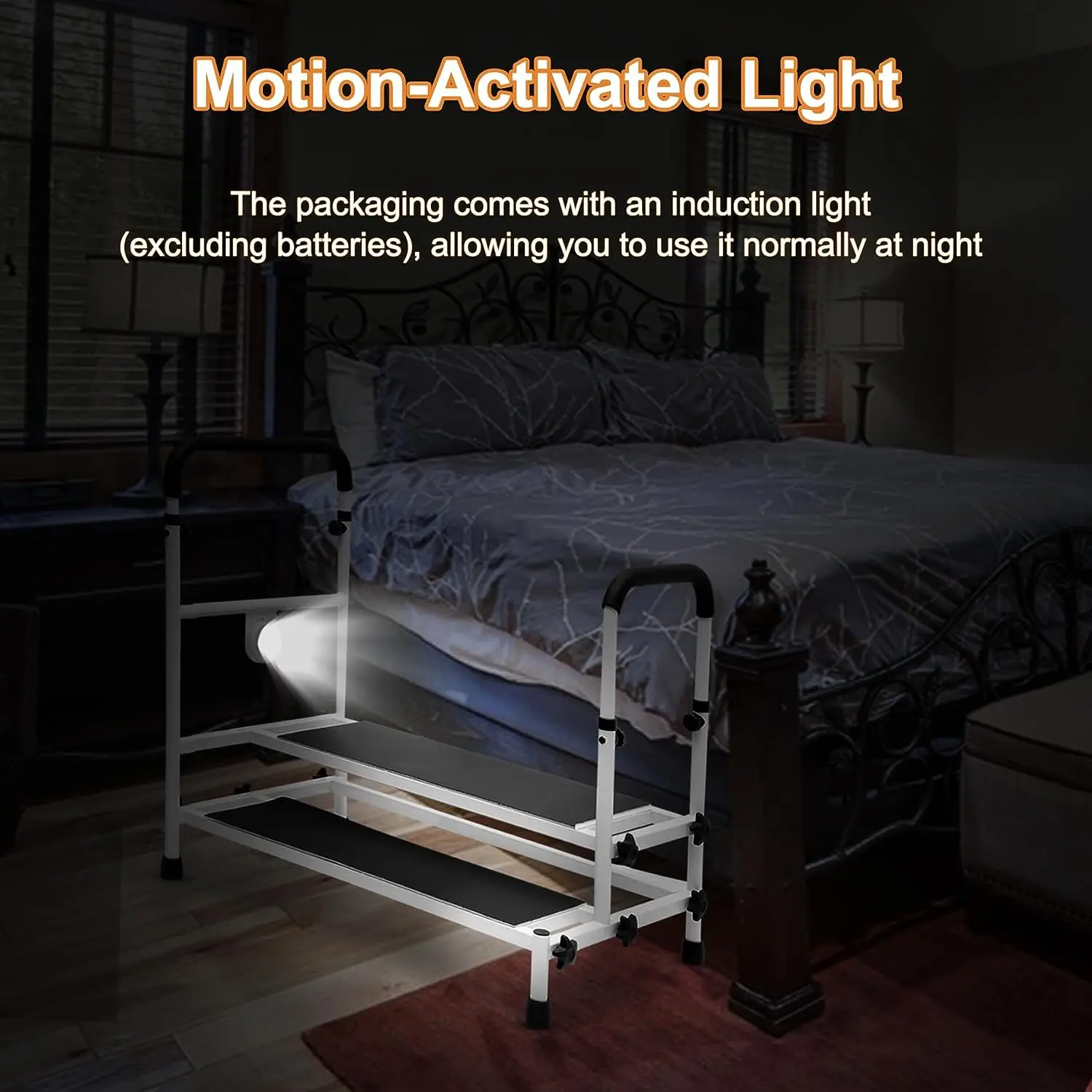 Ladder folding step stool for elderly other exercise rehabilitation equipment with adjustable height  medical device ladder