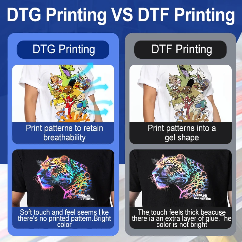 Four i3200 heads clothes printer equipment DTG t shirts printing machine label printer