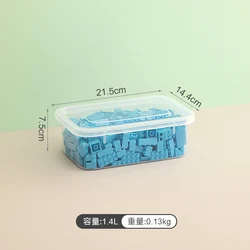 7 Sizes Transparent Plastic Stackable Box Lego Blocks Toys Storage Box Plastic Bin Storage For Sundries