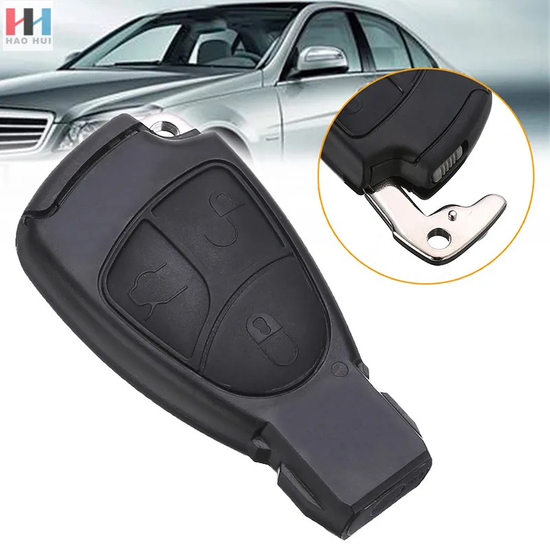 Мягкие кнопки ключ чехол для ключей Mercedes Benz B C E S ML SLK CLK класс 3 брелок с кожаной крышкой mercedes