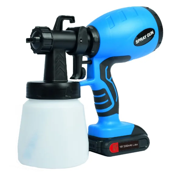 Top Quality OEM Power Rechargeable Lithium Battery  Spray Gun For Painting Cars/Wall 1.0MM 1.3MM Nozzle