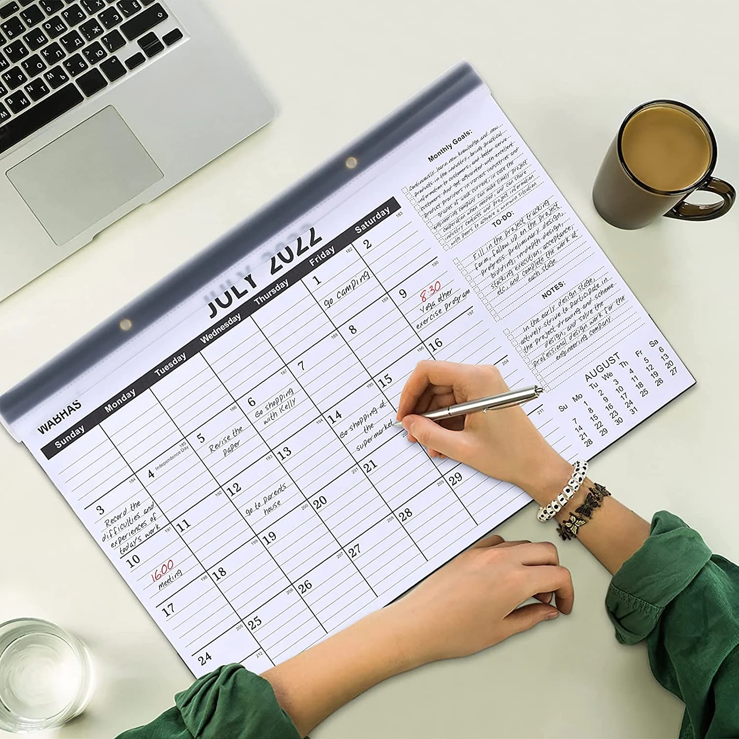 Desk Calendar July 2022 to December 2023 18 Months 17*12 Large Desk Wall Calendars Calendar 2022 Perfect for Planning