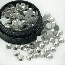 12 facet Crystal flat back rhinestones non hot fix rhinestones non hot fix rhinestone in neon AB for dress decoration