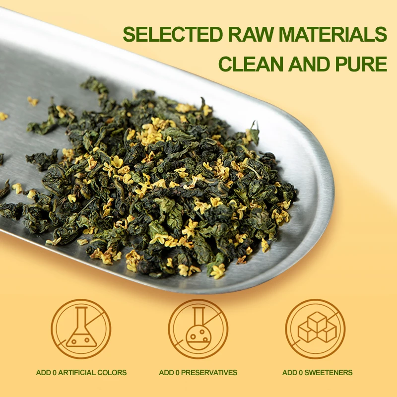 Osmanthus Oolong Green Tea Flavors Skin Whitening Beauty Digestion Lung Detox Sweet Pick-me-up Bags