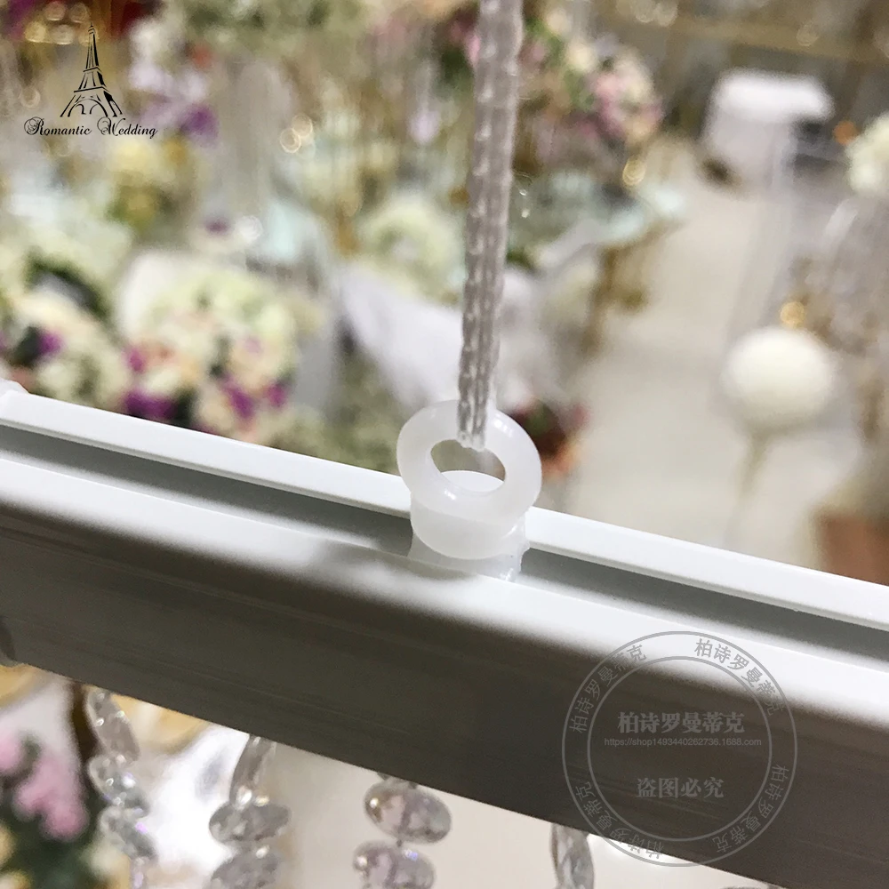 6ft Wedding decoration hanging acrylic plastic beads chain curtain shiny nice curtain garland for wedding event decor