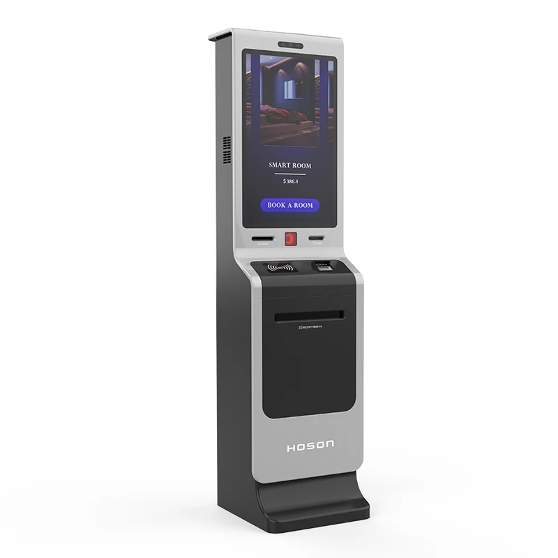 27 inch Payment Machine Self Service Touch Display Checkout Kiosk Printing Machine A4 Printer