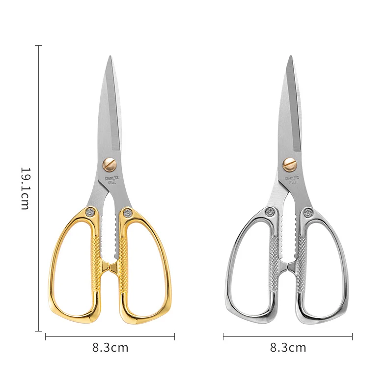 Factory direct selling multifunctional kitchen household scissors stainless steel alloy handle strong scissors