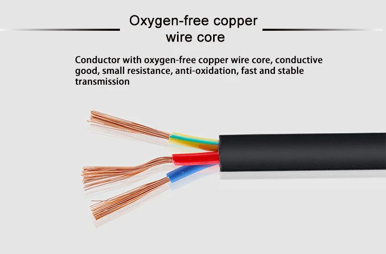 Copper Conductor underground copper power cable electric wire 2 3 4 5 Core 0.75 1 1.5 2.5 4 6mm Electrical Cable