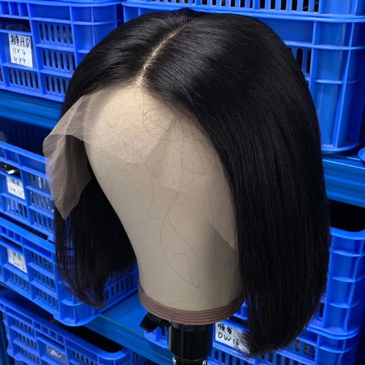 
Cheap u Part Double Drawn 13x6 Bob Wig,13x6 Bob Preplucked Frontal Wig,Pre Plucked Luxurious Ready To Ship Wig 