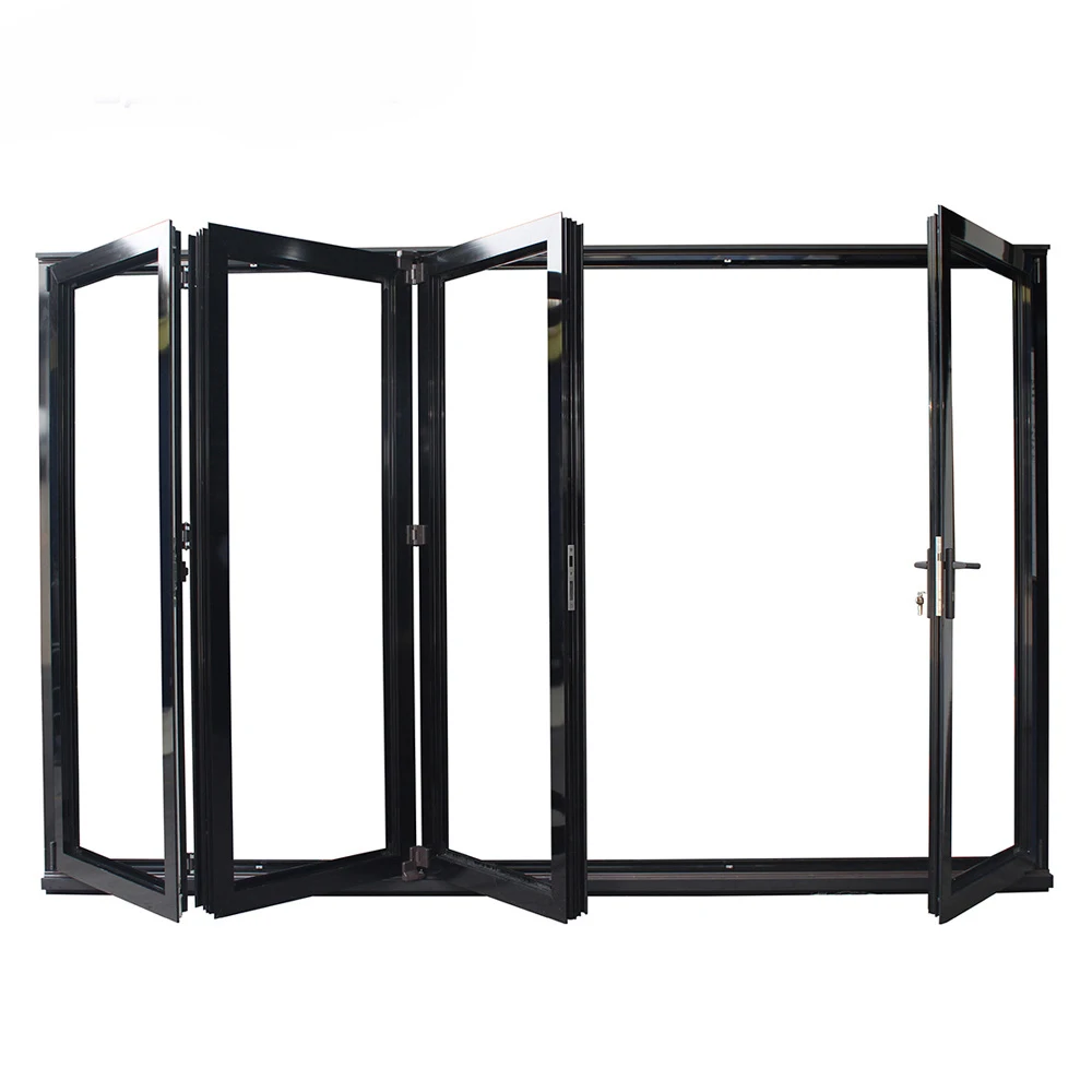 As2047 Nfrc Aama Nafs Noa Standard Aluminum Triple Glass Soundproof Folding Doors