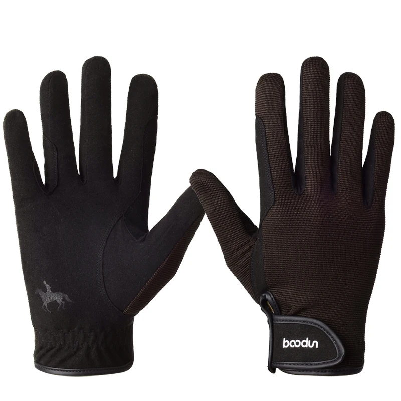 HBG1075 Outdoor anti slip Wear resistant horse riding gloves equestrian gloves
