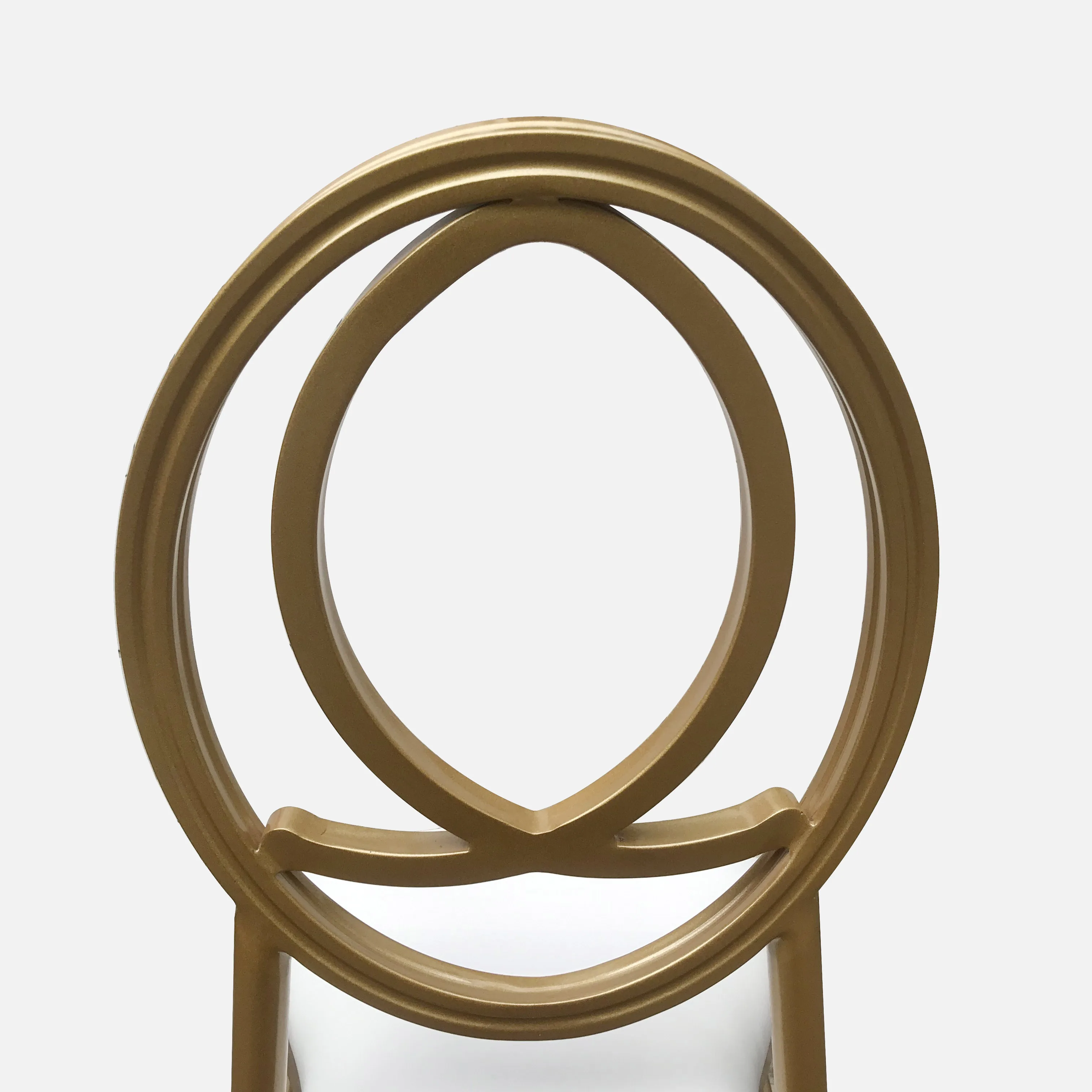 Stackable Phoenix chair for modern wedding events in aluminum alloy with cushion