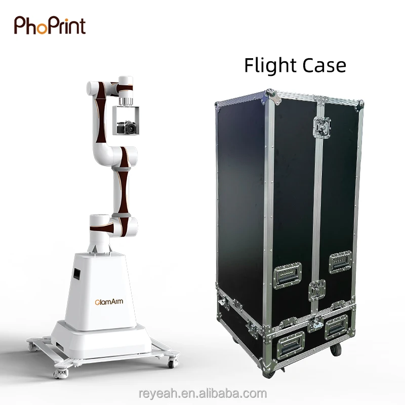 2024 Hot Sale Automatic Small Camera Robot Video Glambot Photo Booth For PhotographyRobot photo booth robotic arm photo machine