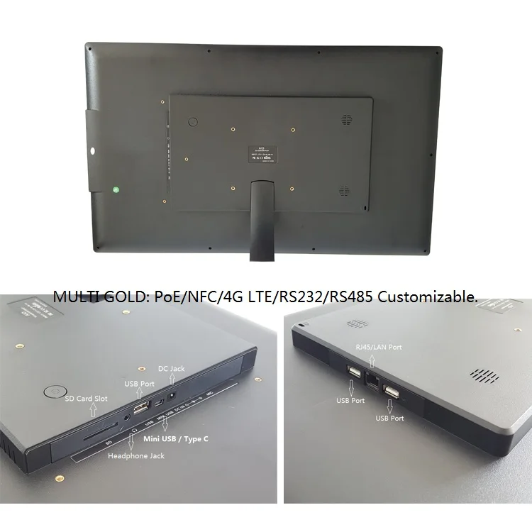  10 12 13 14 15 6 17 18 5 21 Дюймов настенное крепление WiFi RJ45 POE киоск Android планшетный