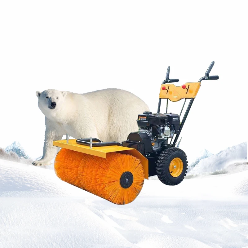 Snow removal machine residential property clearing tool brush type snow sweeper Snowplows
