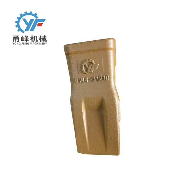 Customize Standard Long Hyundai Excavator Bucket Teeth Types 61N4-31210 For Sale