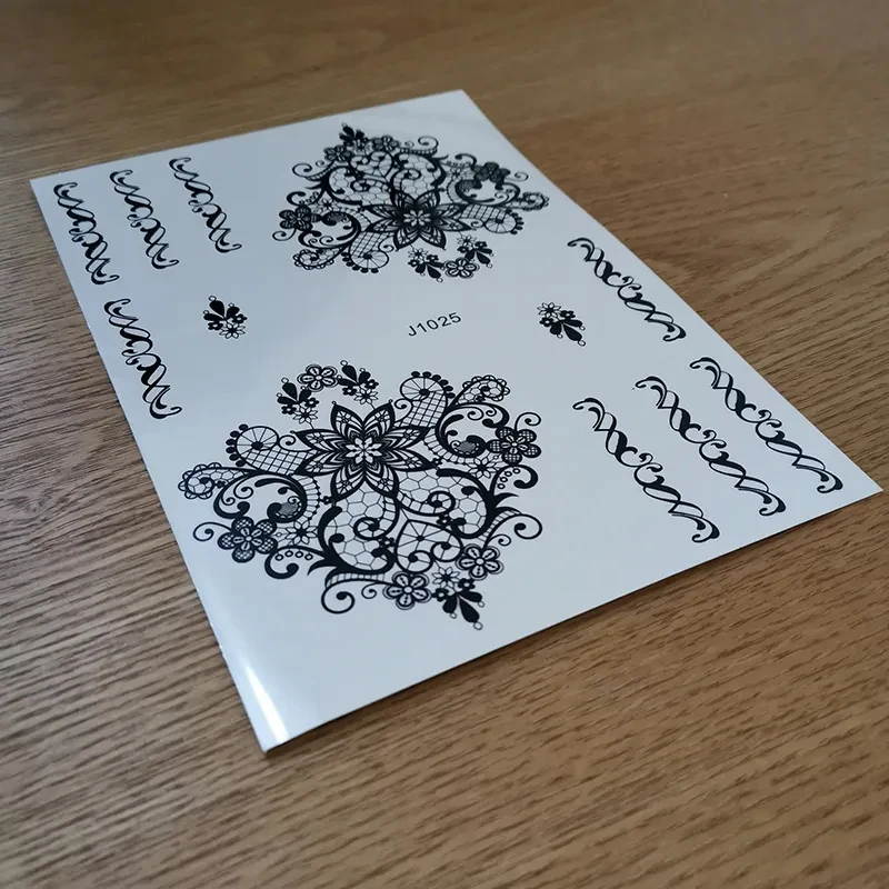 Semi Permanent Sticker Arm Sexy Henna Tattoo Decal Paper New Product Reusable Art Disposable Temporary Man and Woman