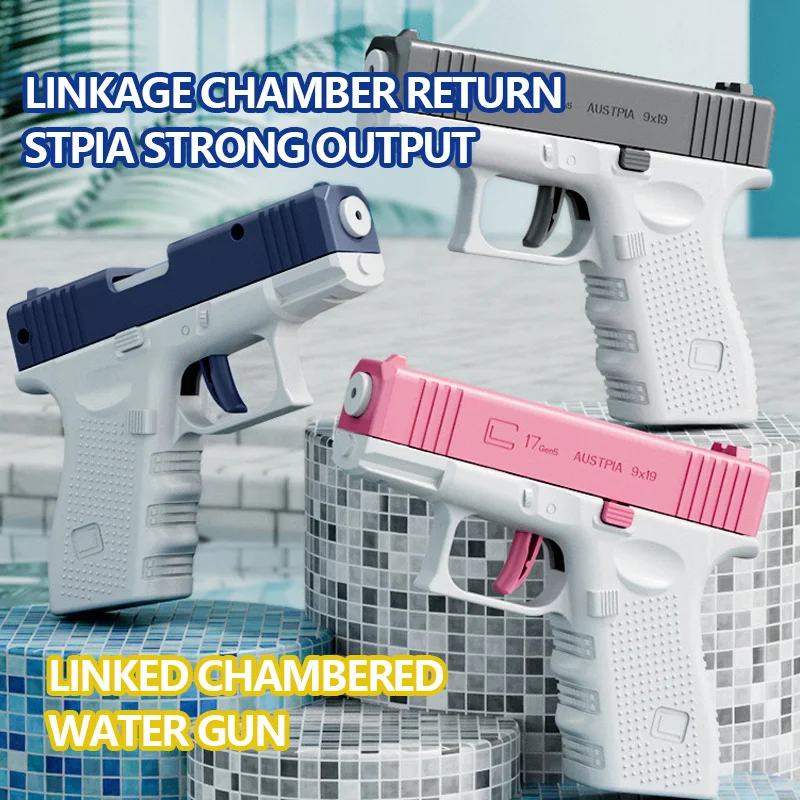 Desert Eagle Water Gun Manual Toy Gunner Dynamic Rebound Small Water Gun