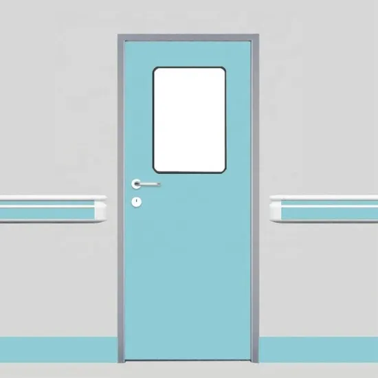 Durable PU/Rock wool/Aluminum Honeycomb Sandwich Stoving Varnish Steel Clean Door