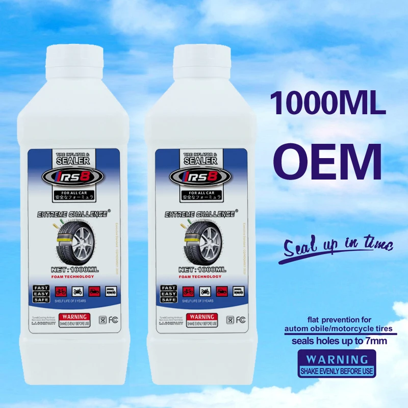 IRS8 380ml 500ml 1000ml The tire replenishes itself Vacuum tire repair glue Motorcycle electric vehicle