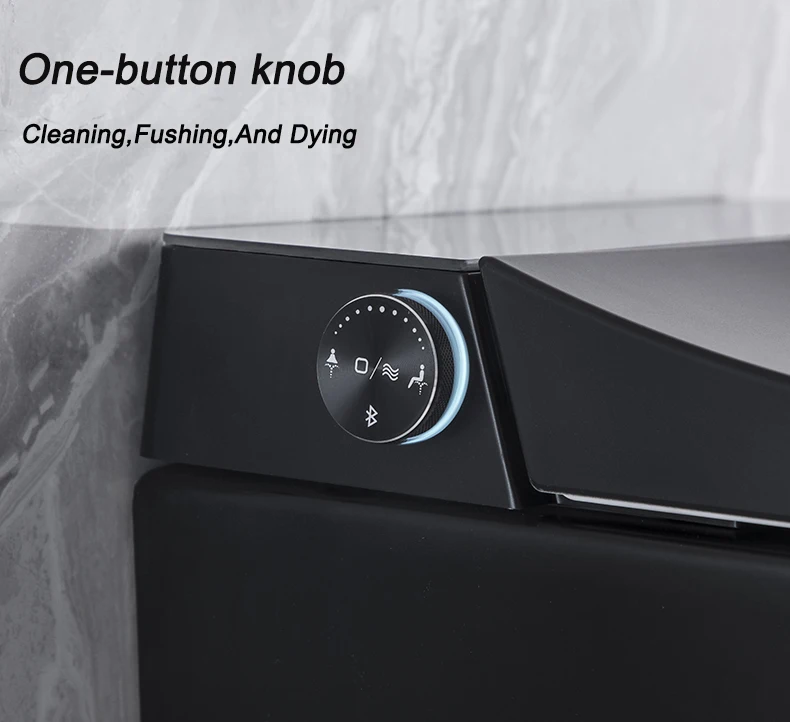 HEGII new design wall hang wc toilet bowl set ceramic electronic automatic bidet intelligent wall hung matt black smart toilet